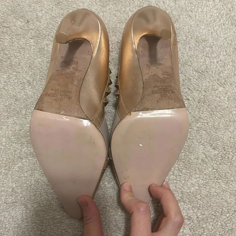 Valentino Rose Gold Heels - Picture 4 of 6